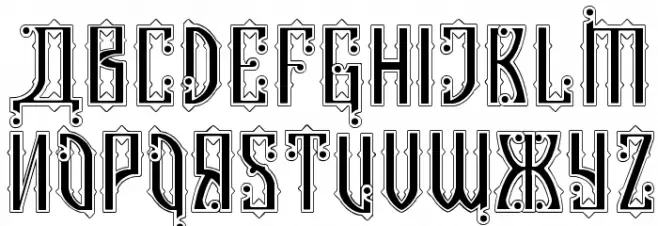 Kremlin Czar Font Litere mari