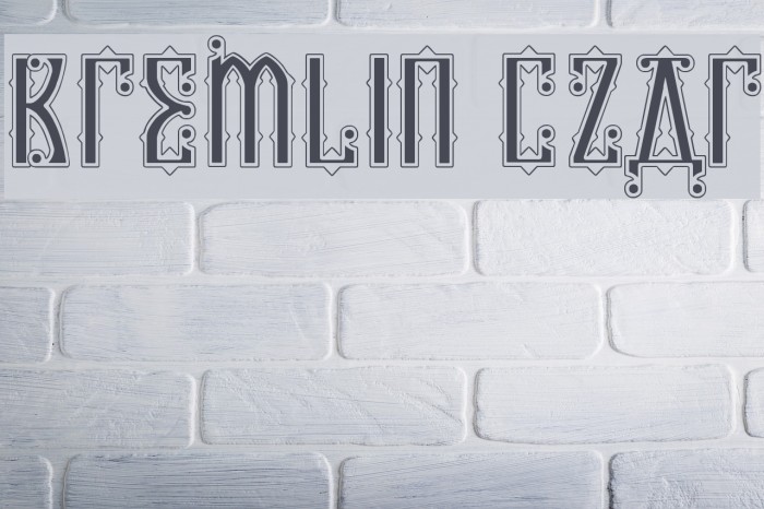 Kremlin Czar Font examples