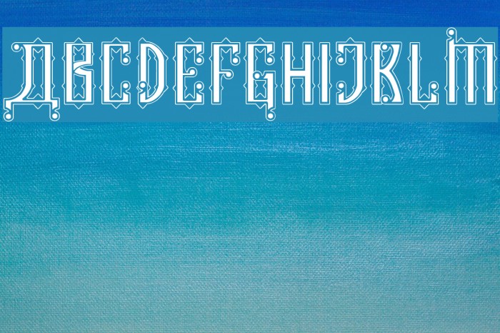 Kremlin Czar Font examples