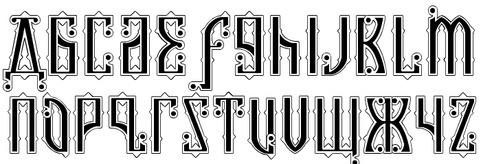 Kremlin Czar Font LOWERCASE
