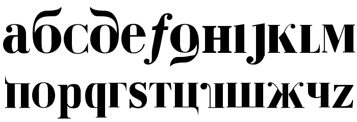 Kremlin Duma Bold Font LOWERCASE