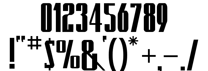 Kremlin Emperor Bold Font OTHER CHARS