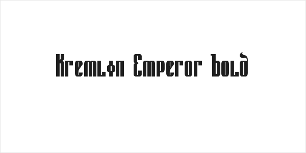 Kremlin Emperor Bold Logo