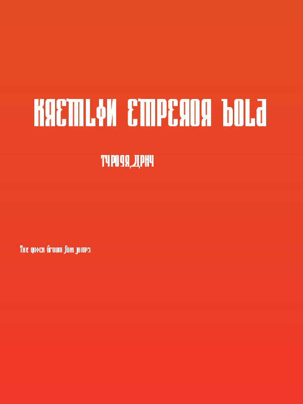 Kremlin Emperor Bold Poster