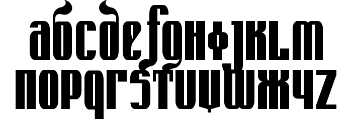 Kremlin Emperor Bold Font LOWERCASE