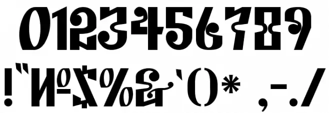 Kremlin Empire Font OTHER CHARS