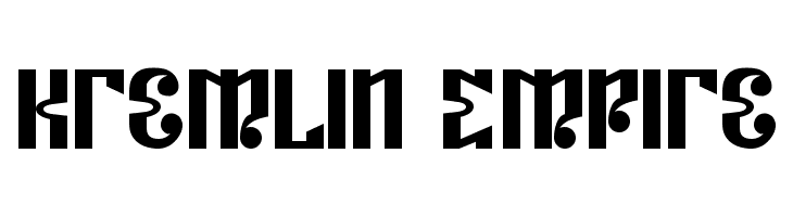 Kremlin Empire  Frei Schriftart Herunterladen