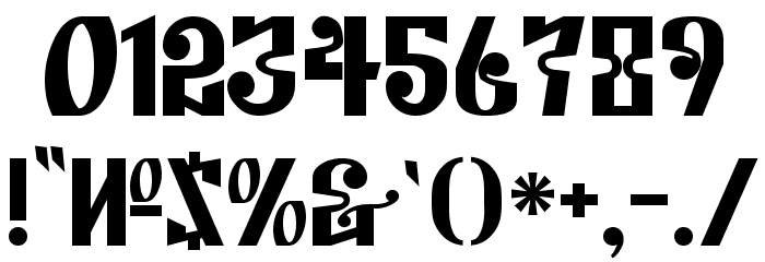 Kremlin Empire Font OTHER CHARS