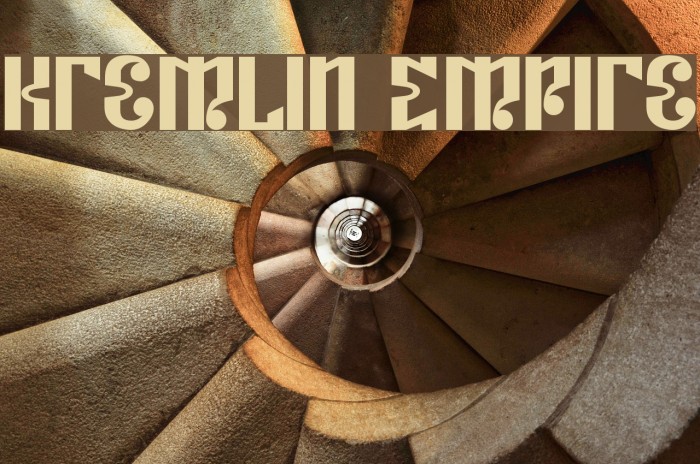 Kremlin Empire Font examples