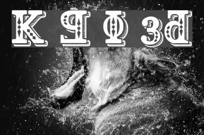 Kremlin Georgian I 3D Font examples