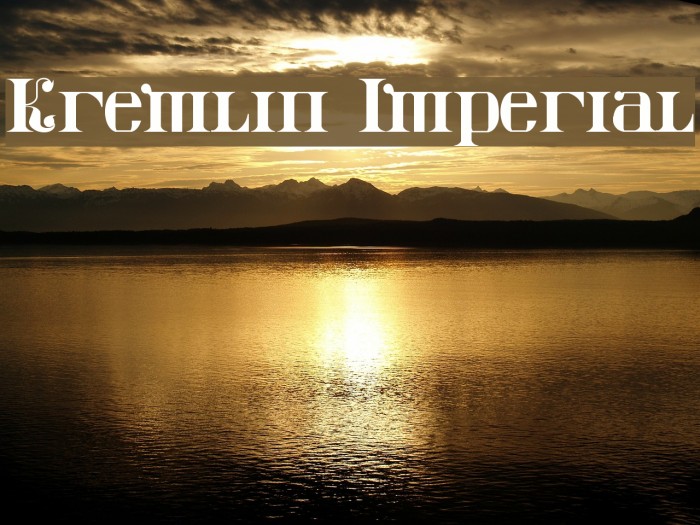 Kremlin Imperial Font examples
