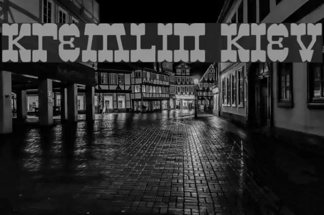 Kremlin Kiev Font examples