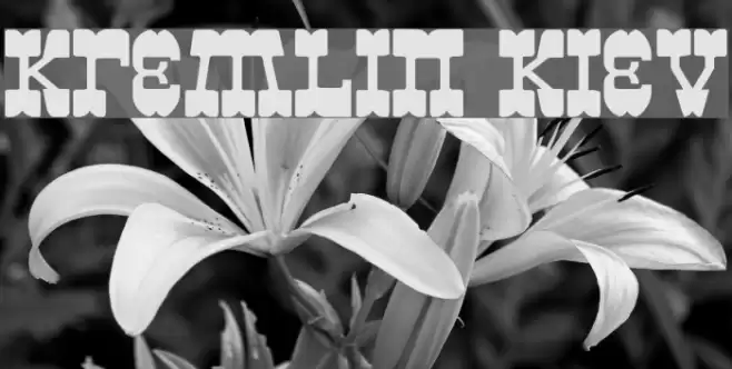 Kremlin Kiev Font examples