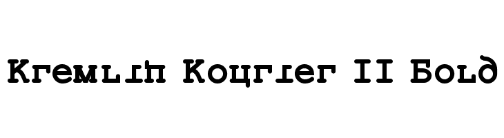 Kremlin Kourier II Bold  les polices de caractères gratuit tlcharger