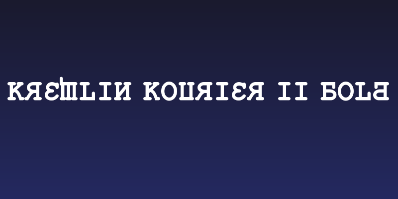 Kremlin Kourier II Bold Social Header