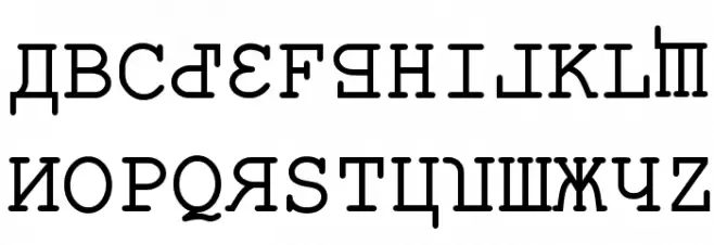 Kremlin Kourier II フォント 大文字