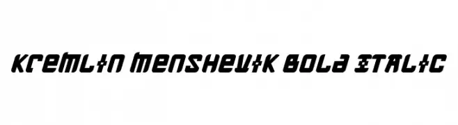 Kremlin Menshevik Bold Italic  baixar fontes gratis