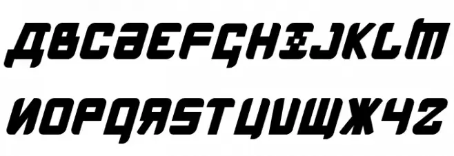 Kremlin Menshevik Bold Italic Font Litere mari