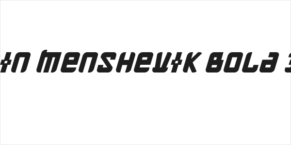 Kremlin Menshevik Bold Italic Logo