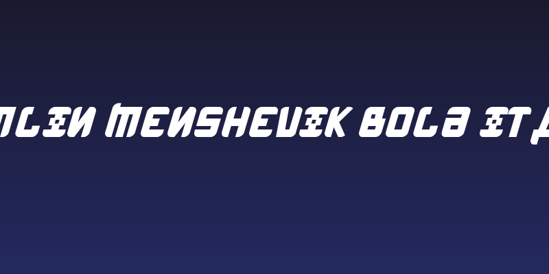 Kremlin Menshevik Bold Italic Social Header