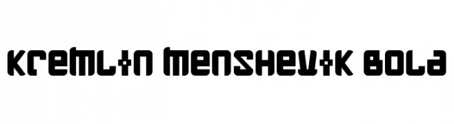 Kremlin Menshevik Bold  تنزيل الخطوط