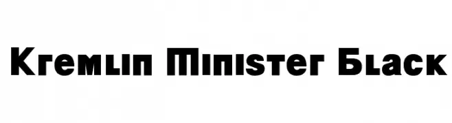 Kremlin Minister Black  baixar fontes gratis