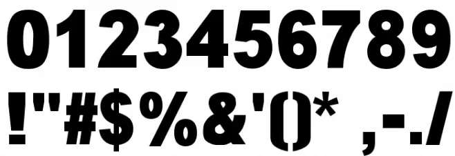 Kremlin Minister Black Font OTHER CHARS