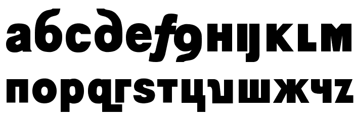 Kremlin Minister Black Font LOWERCASE