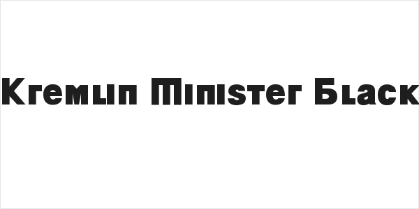 Kremlin Minister Black Logo