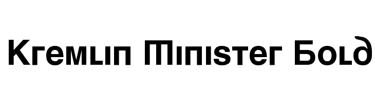 Kremlin Minister Bold  font caratteri gratis