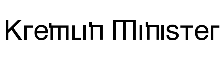 Kremlin Minister  フリーフォントのダウンロード