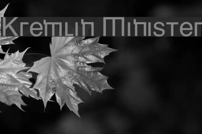 Kremlin Minister Font examples