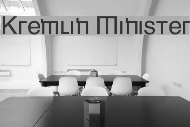 Kremlin Minister Font examples