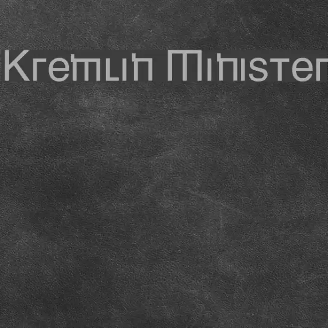Kremlin Minister Font examples