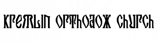 Kremlin Orthodox Church  font caratteri gratis