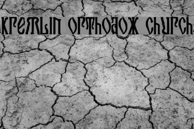Kremlin Orthodox Church Font examples