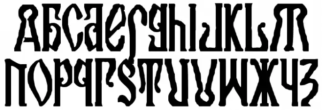Kremlin Orthodox Church Font LOWERCASE