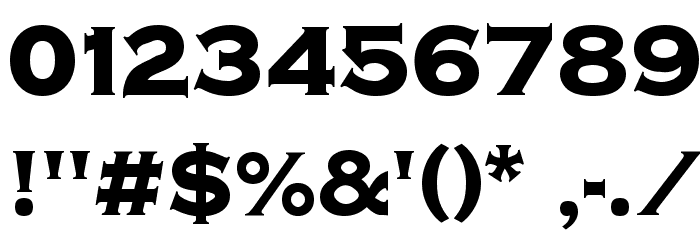 Kremlin Samovar Extra Bold Font OTHER CHARS