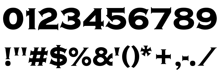 Kremlin Samovar Extra Bold Font OTHER CHARS