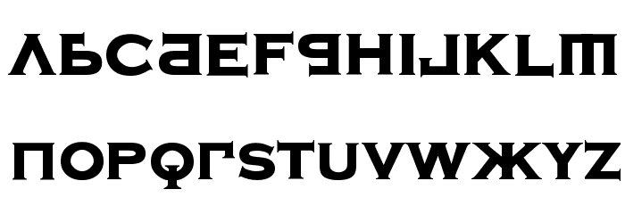Kremlin Samovar Extra Bold Font LOWERCASE