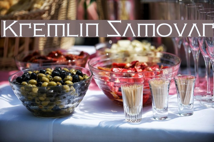 Kremlin Samovar Font examples