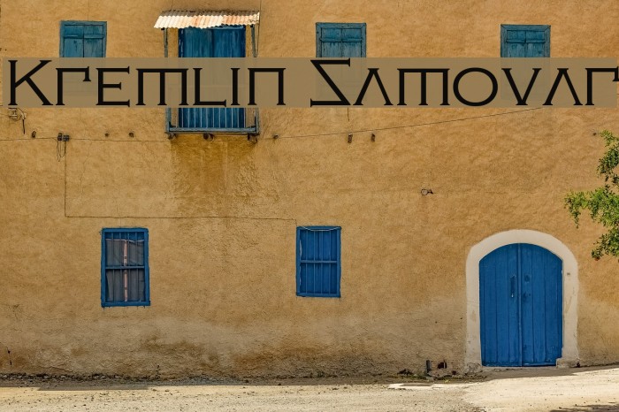Kremlin Samovar Font examples