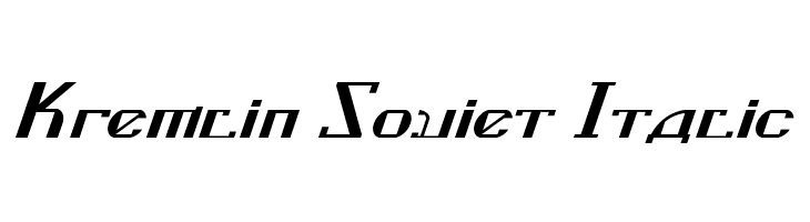 Kremlin Soviet Italic  Descarca Fonturi Gratis