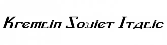 Kremlin Soviet Italic  baixar fontes gratis