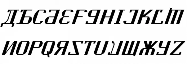 Kremlin Soviet Italic Polices MAJUSCULES