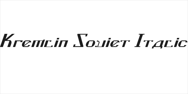Kremlin Soviet Italic Logo
