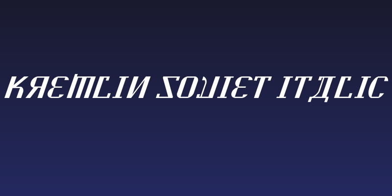 Kremlin Soviet Italic Social Header