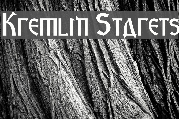Kremlin Starets Font examples