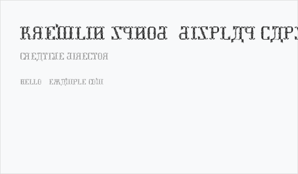 Kremlin Synod [Display Caps] Business Card