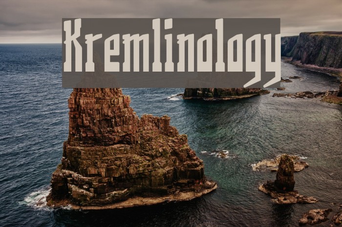 Kremlinology Font examples